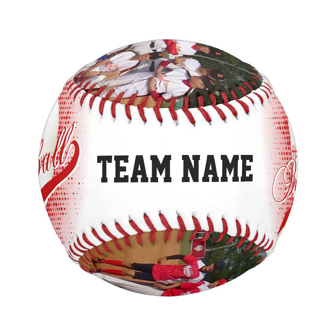 Like The Team  Well, Why Don't You Ask ThemTo Sign A Baseball With Their Picture On It Custom Photo Baseball And Softball
