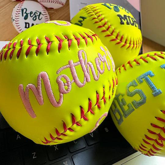 Custom Embroidered Father's Day Baseball & Softball, Gift for DAD