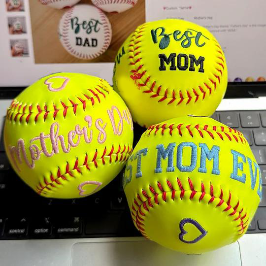 Custom Embroidered Father's Day Baseball & Softball, Gift for DAD