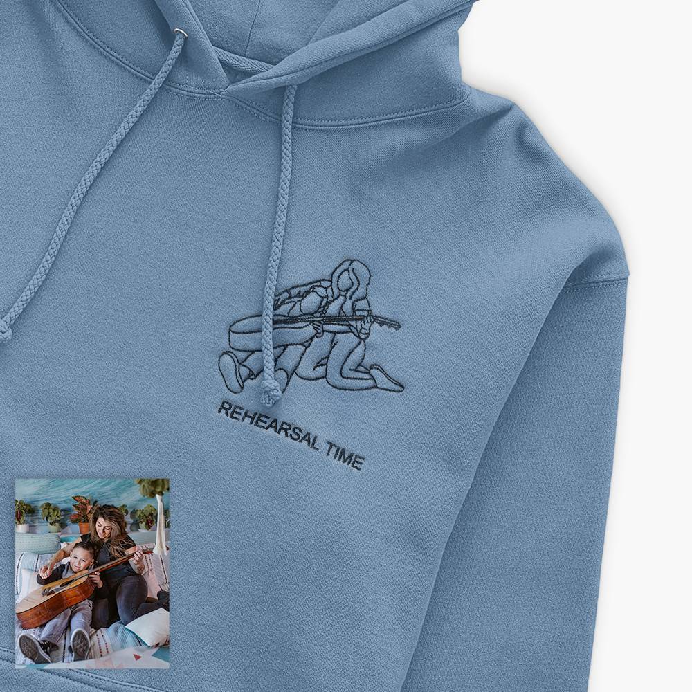 Mom's Masterpiece - Custom Colored Embroidery Hoodie