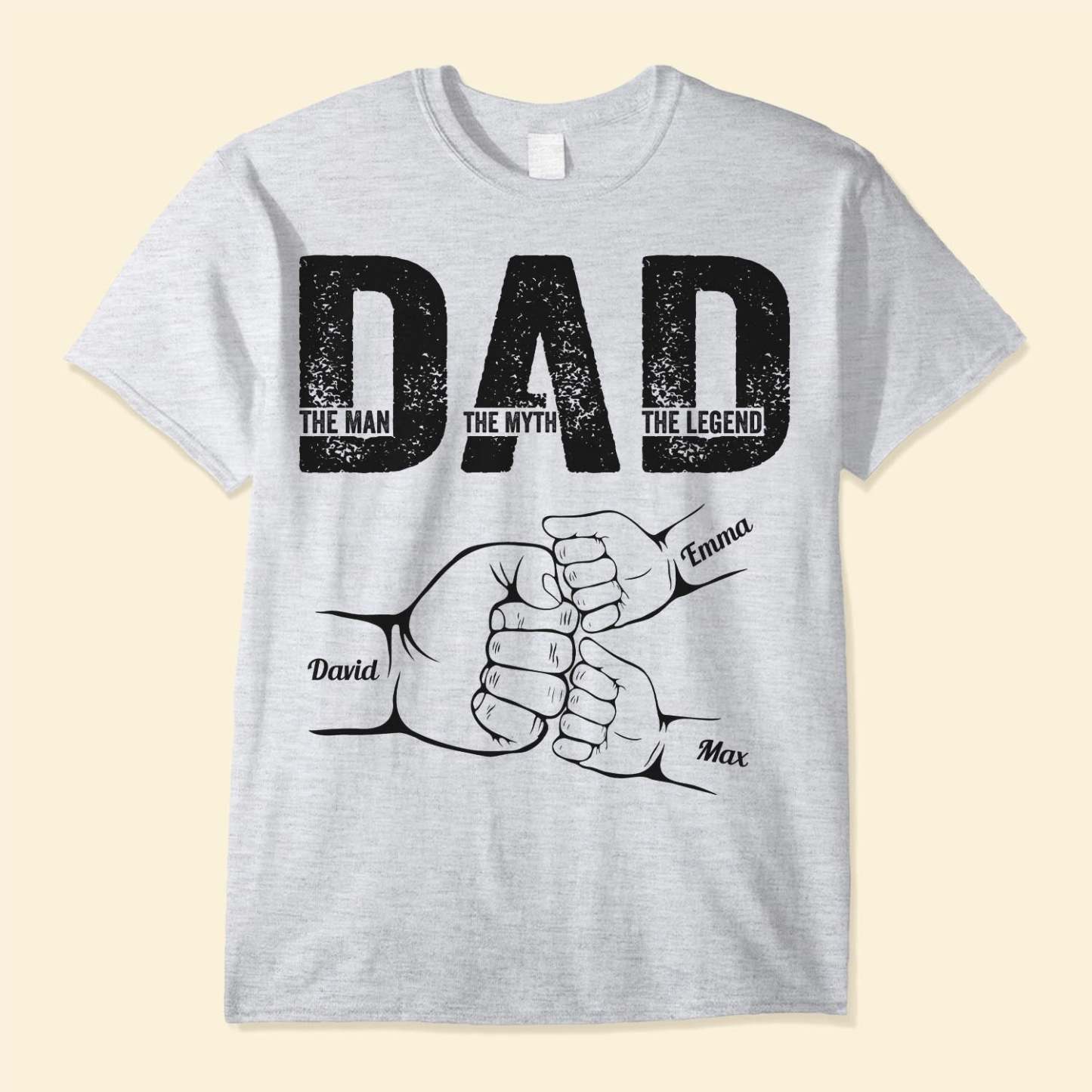 Dad The Man The Myth The Legend - Personalized Shirt Father's Day