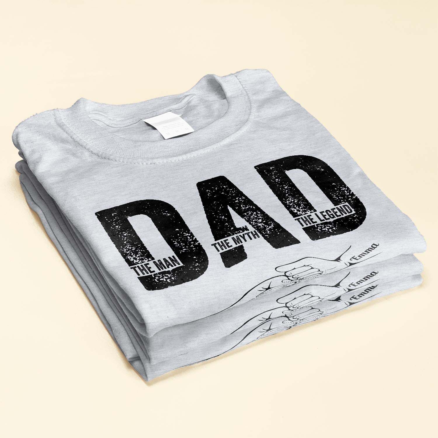 Dad The Man The Myth The Legend - Personalized Shirt Father's Day