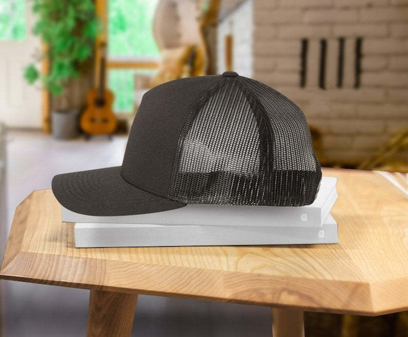 Custom Kids Name Dad Hat, Personalized Dad Gift, Leather Patch Hat