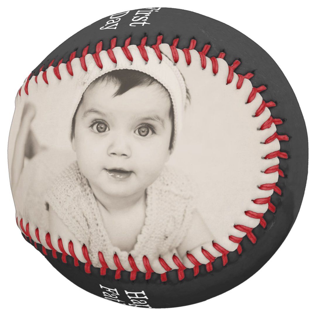 Happy First Fathers Day Personalized Custom Made Softball And Softball