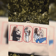 Custom Photo Portrait Embroidery Sweatshirt/Hoodie, Gift For Dad/Mama/Family