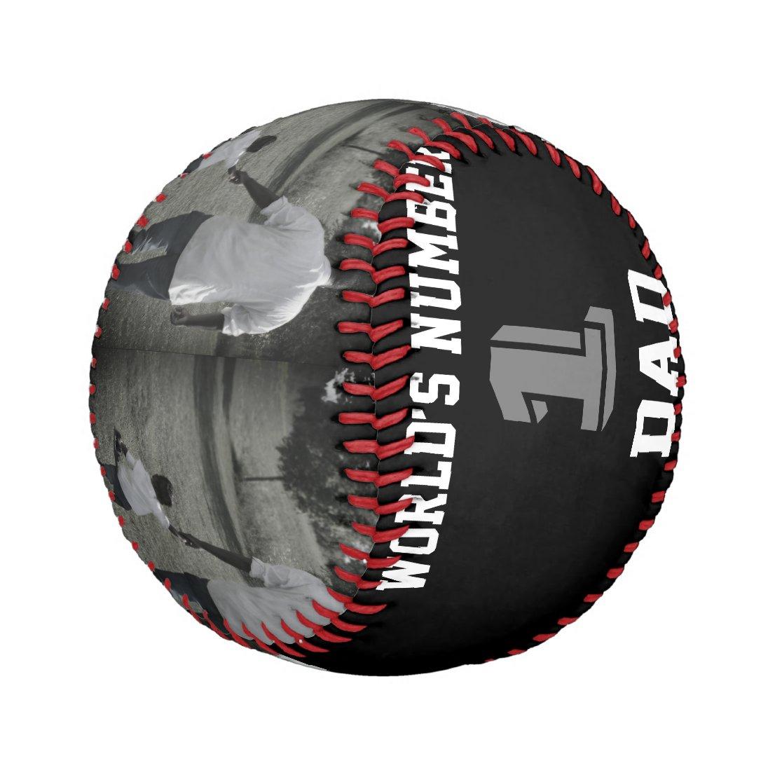 Custom Photo Baseball And Softball Is A Great Gift ForThe World's No. 1 Dad