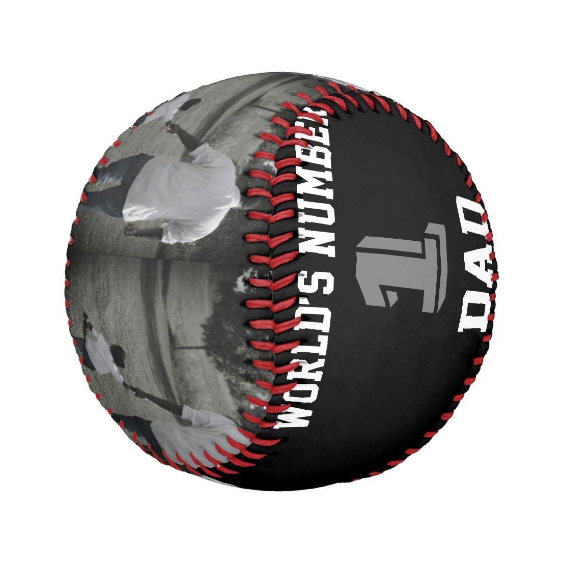 Custom Photo Baseball And Softball Is A Great Gift ForThe World's No. 1 Dad