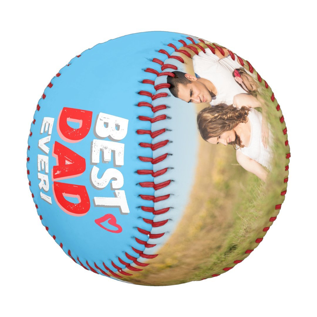 Best dad ever! and little red heart baseball