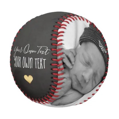 New Baby Keepsake Baseball And Softball