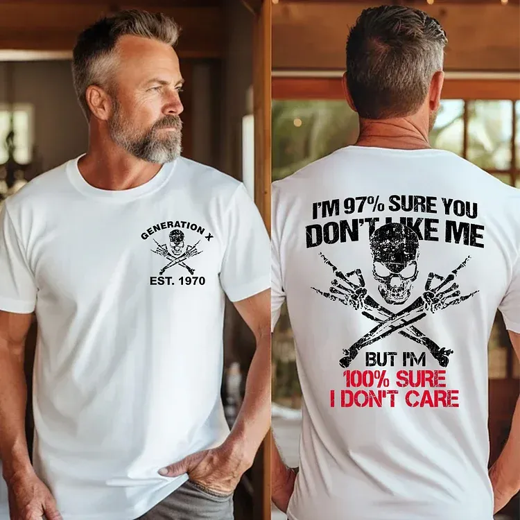 Custom I DON'T CARE GENERATION Shirt
