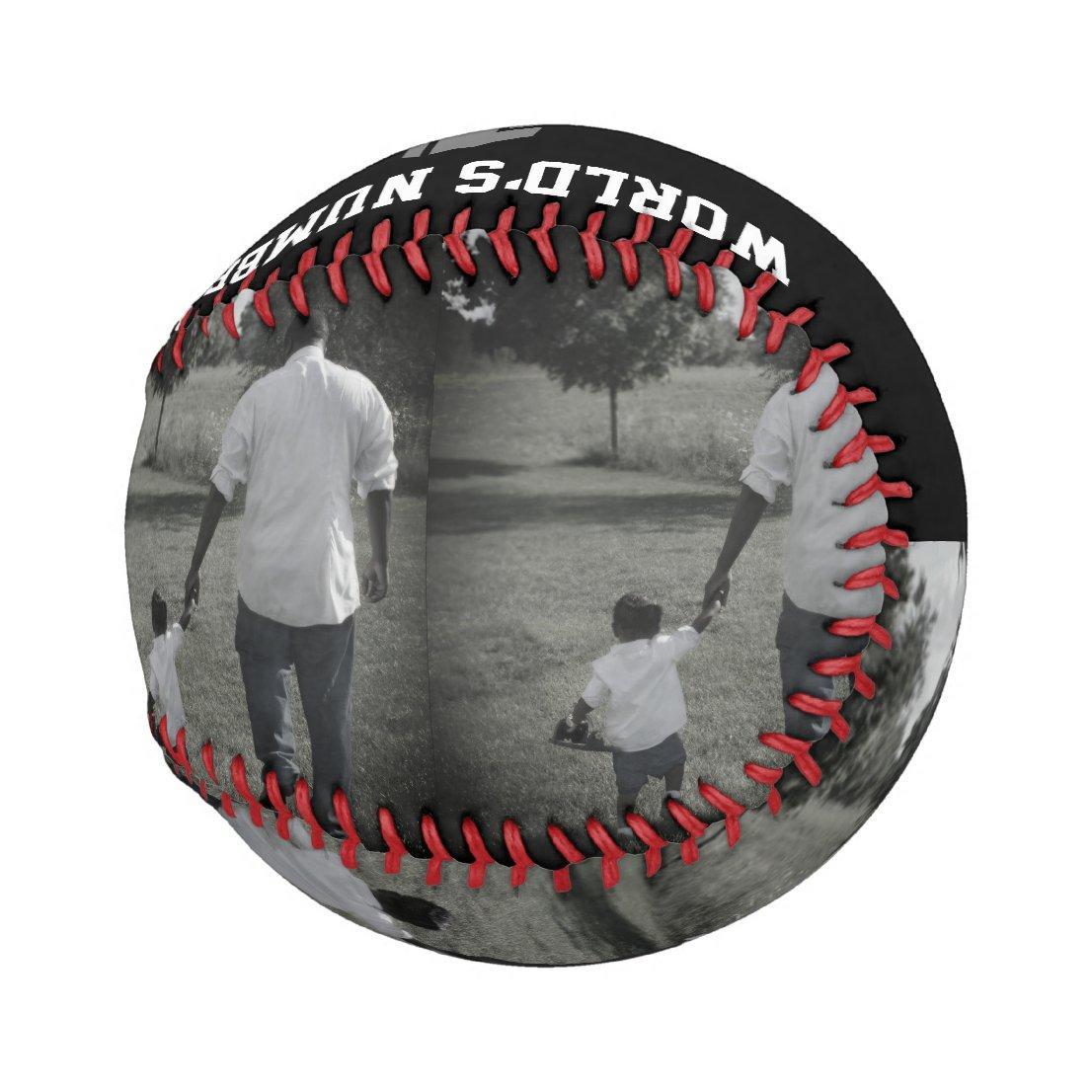 Custom Photo Baseball And Softball Is A Great Gift ForThe World's No. 1 Dad