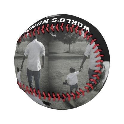 Custom Photo Baseball And Softball Is A Great Gift ForThe World's No. 1 Dad