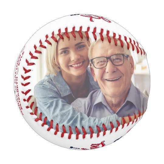 Best Grandpa Ever | Birthday Photos & Monogram Baseball And Softball