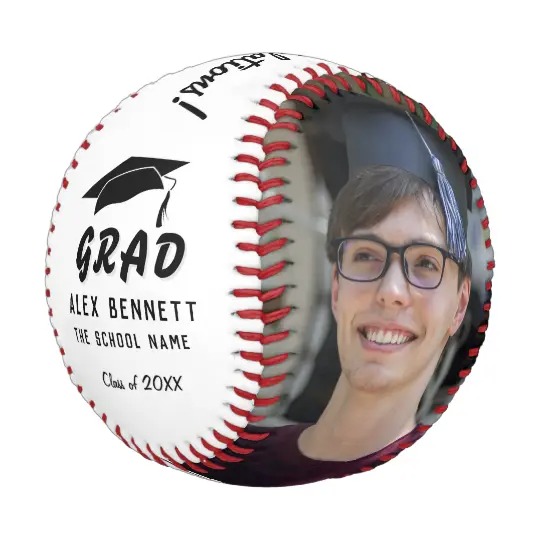 Congratulations Grad Graduation Cap 2 Photo Baseball And Softball