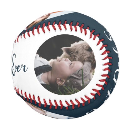 Best Dad Ever 4 Photo Collage Baseball