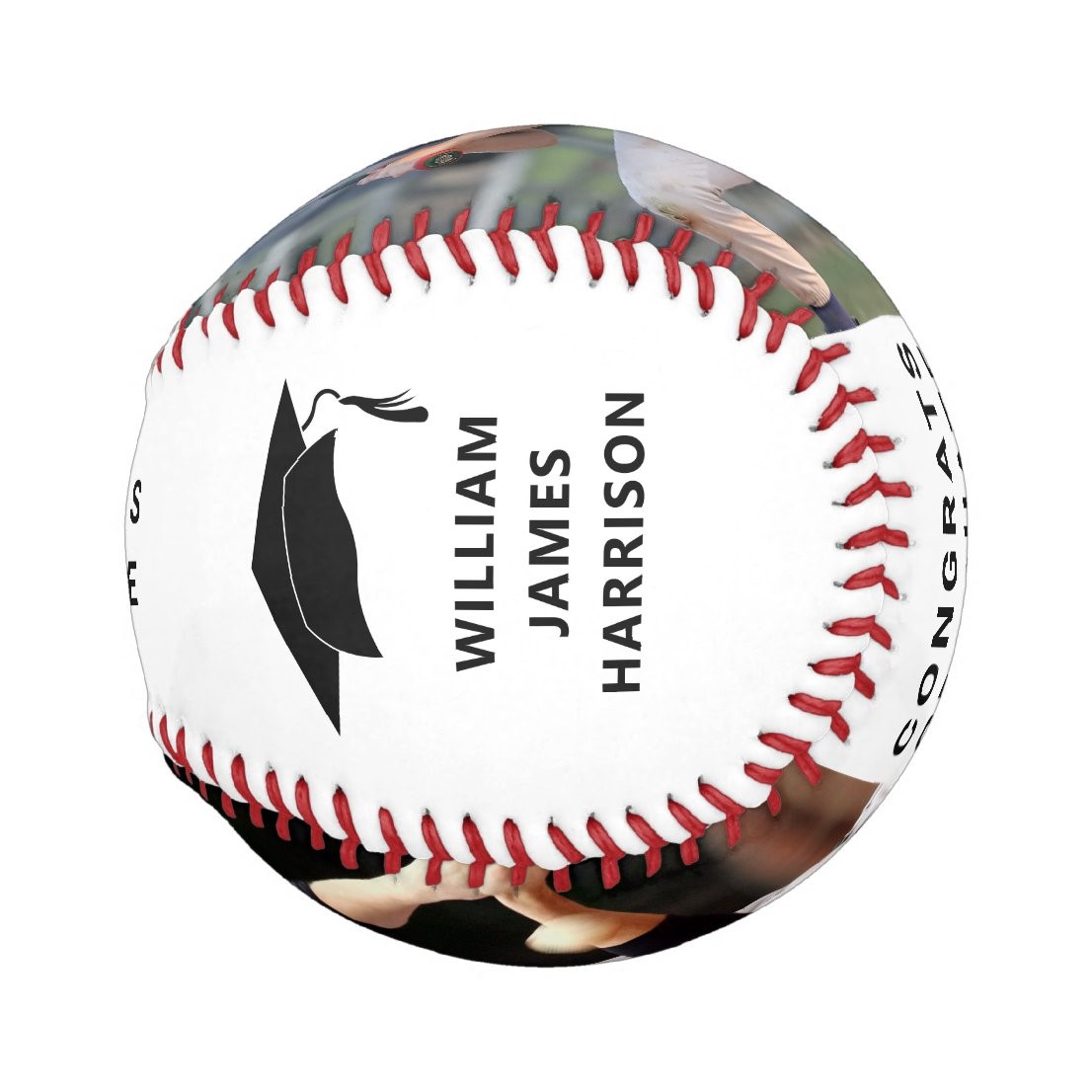 Graduation Congrats Personalized Photo Baseball And Softball