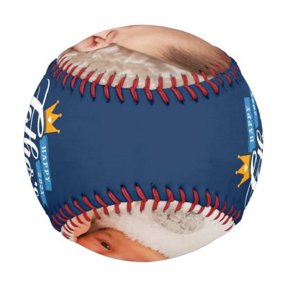 Happy Father's Day Navy Blue Typography Baseball And Softball