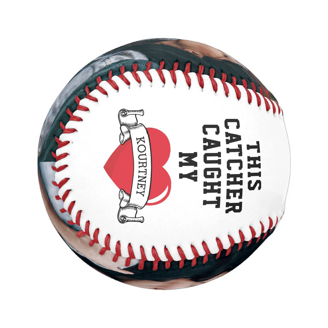 Boyfriend Catcher!  Personalized Boyfriend Photo Baseball And Softball