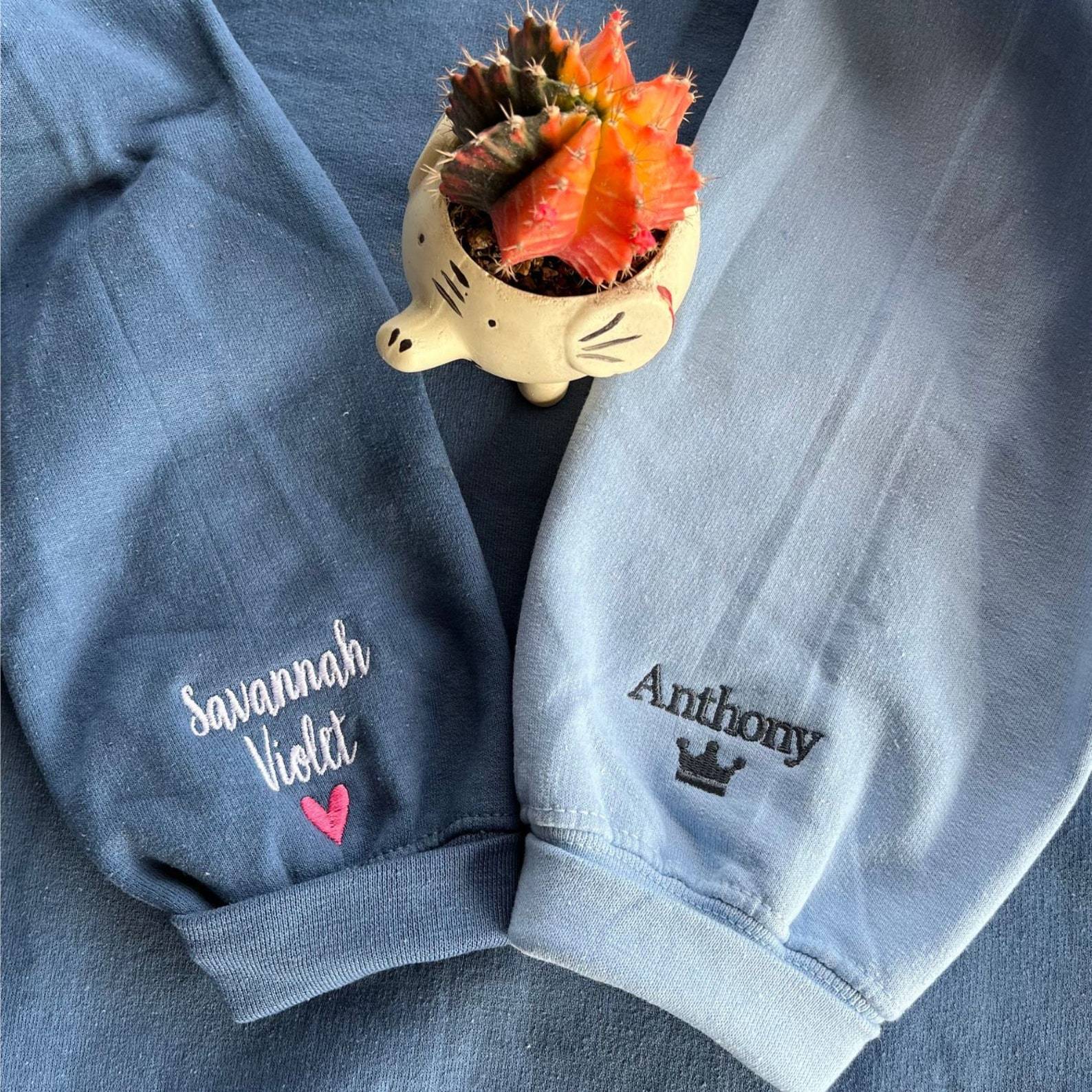 Custom Embroidered Car Outline Sweatshirt