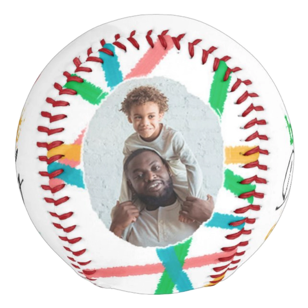 Custom Photo Baseball-Scribble