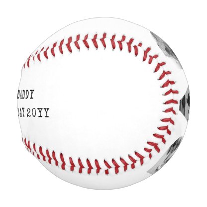 DAD Happy Fathers Day Photo Baseball And Softball