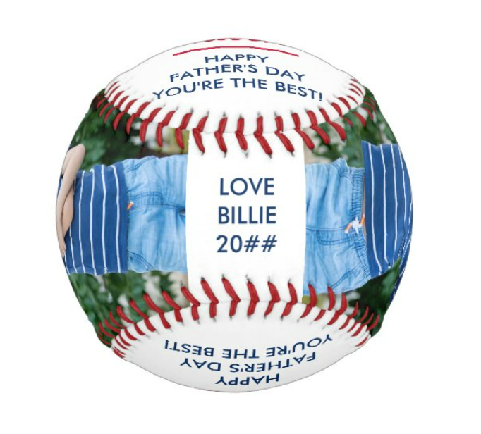 Custom Photo Baseball And Softball Birthday Gifts