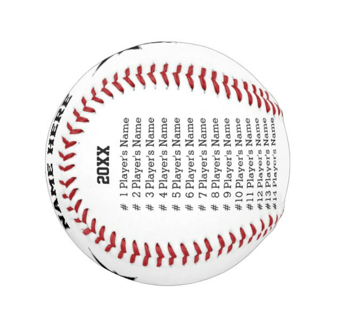 Team Souvenirs Custom Baseball And Softball