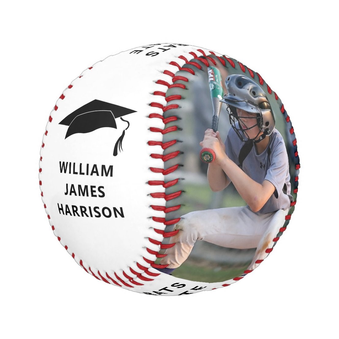 Graduation Congrats Personalized Photo Baseball And Softball
