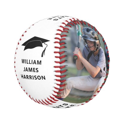Graduation Congrats Personalized Photo Baseball And Softball