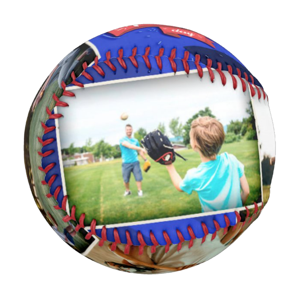 Custom Baseball And Softball Fathers Day Gift - Collage