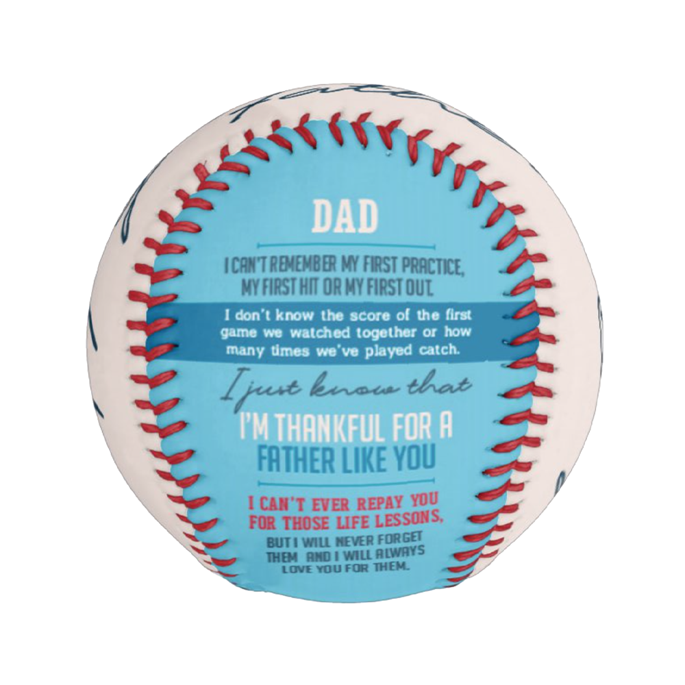 Custom Baseball And Softball Fathers Day Gift - Two Tone