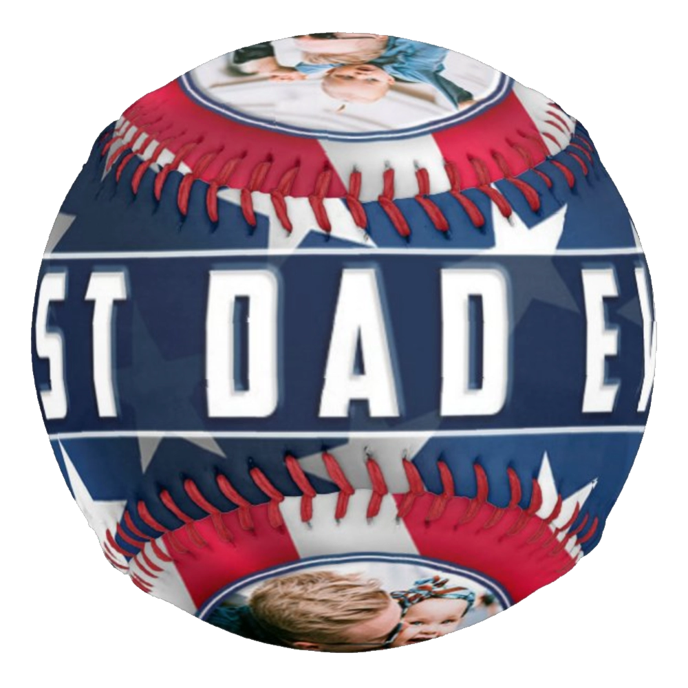 Custom Photo Baseball-Patriotic
