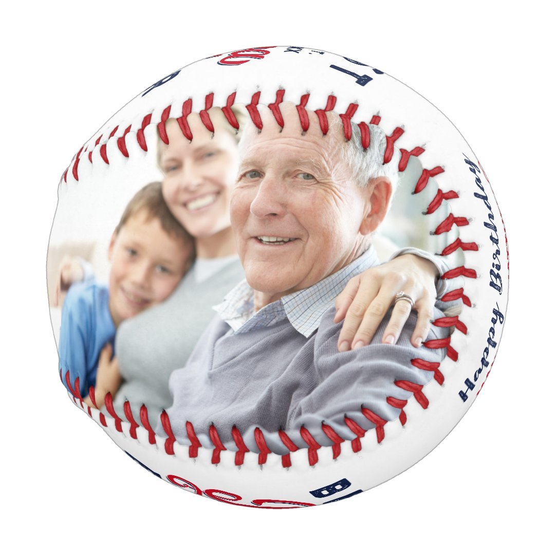 Best Papa Ever | Happy Birthday Photos & Monogram Baseball And Softball