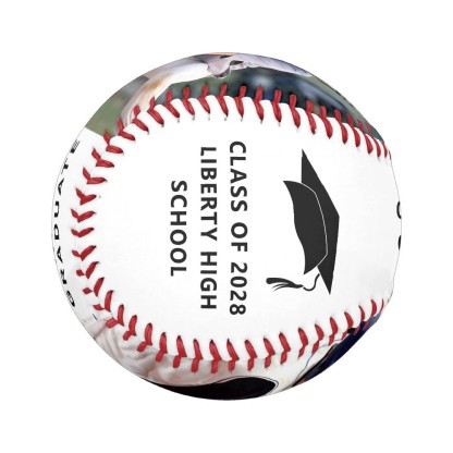 Graduation Congrats Personalized Photo Baseball And Softball
