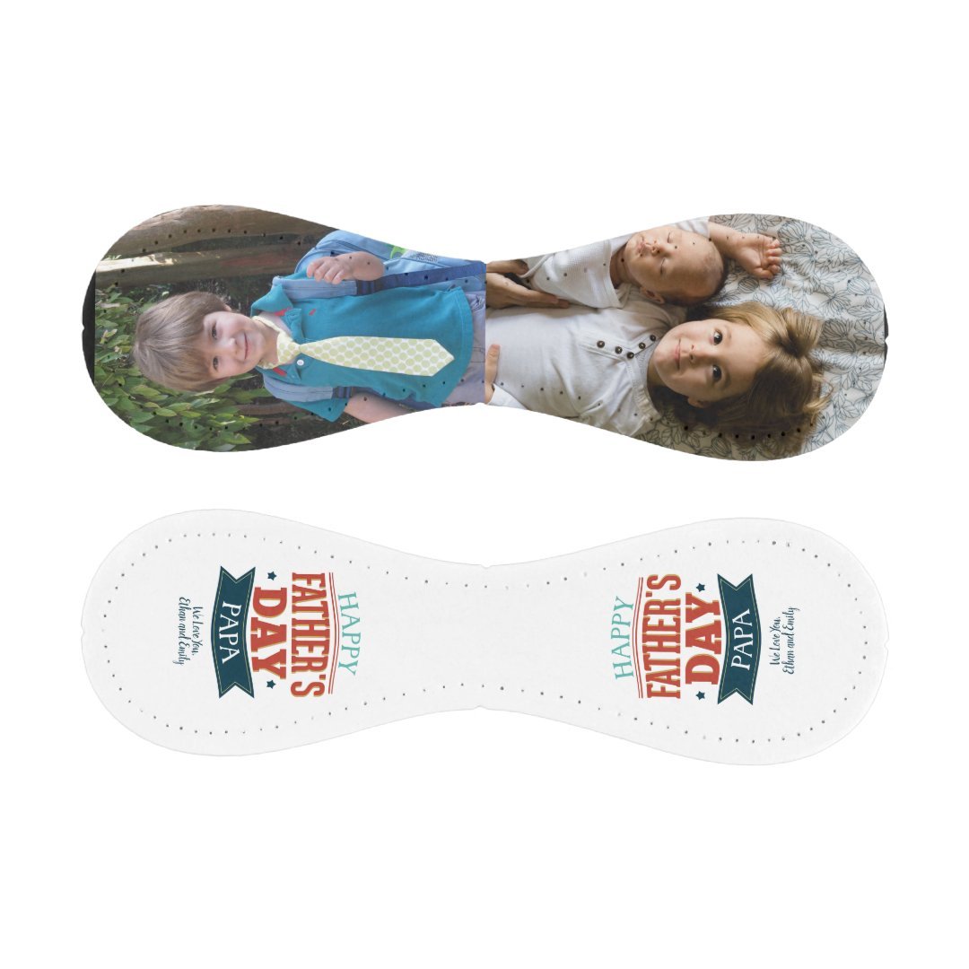 Custom Photo Happy Father's Day Papa Baseball And Softball