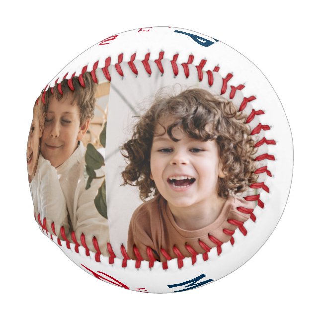 MVP Most Valuable Papa Two Photo Custom Baseball