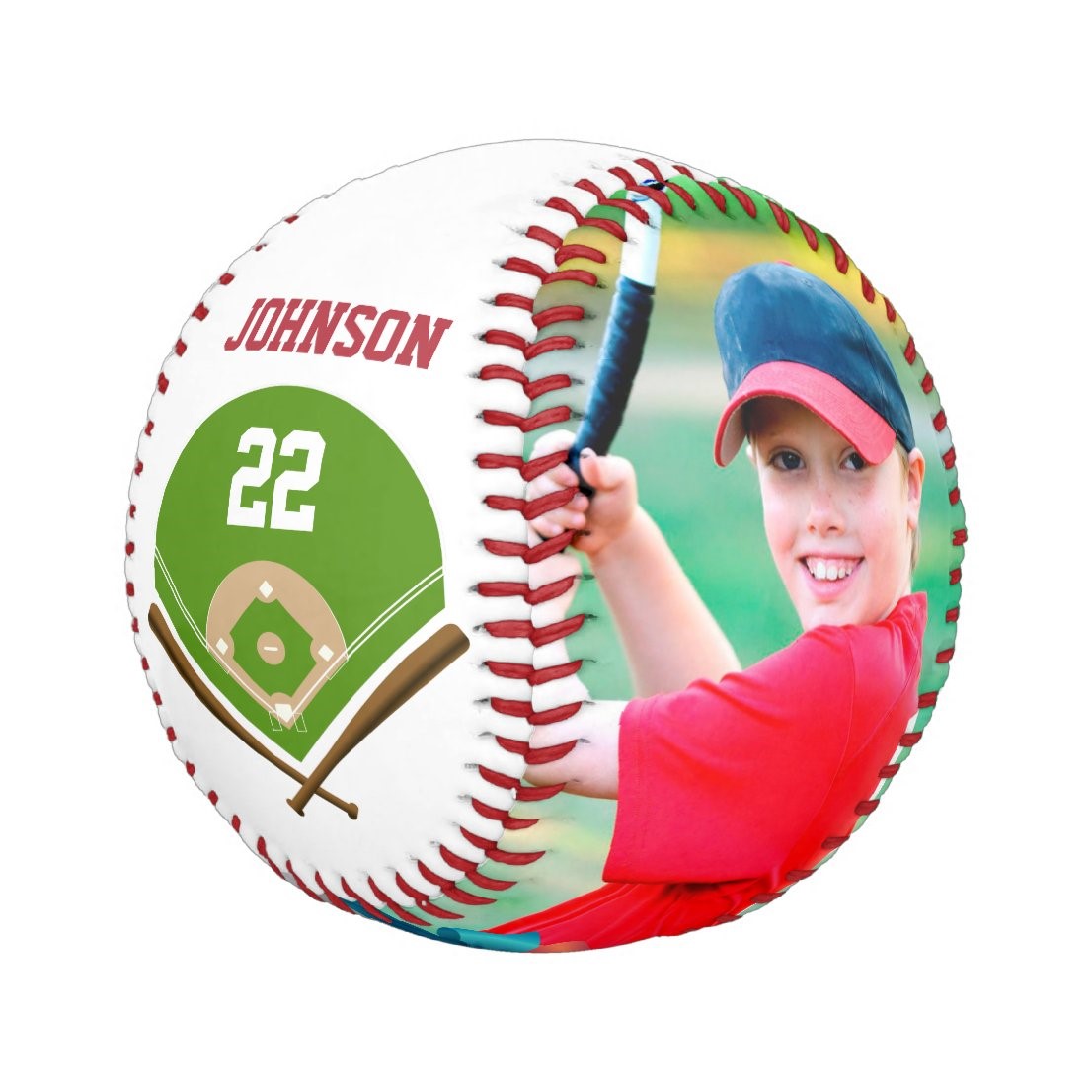 Decorate the Baseball And Softball with Photo Name and Number