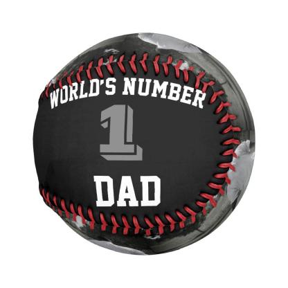 Custom Photo Baseball And Softball Is A Great Gift ForThe World's No. 1 Dad