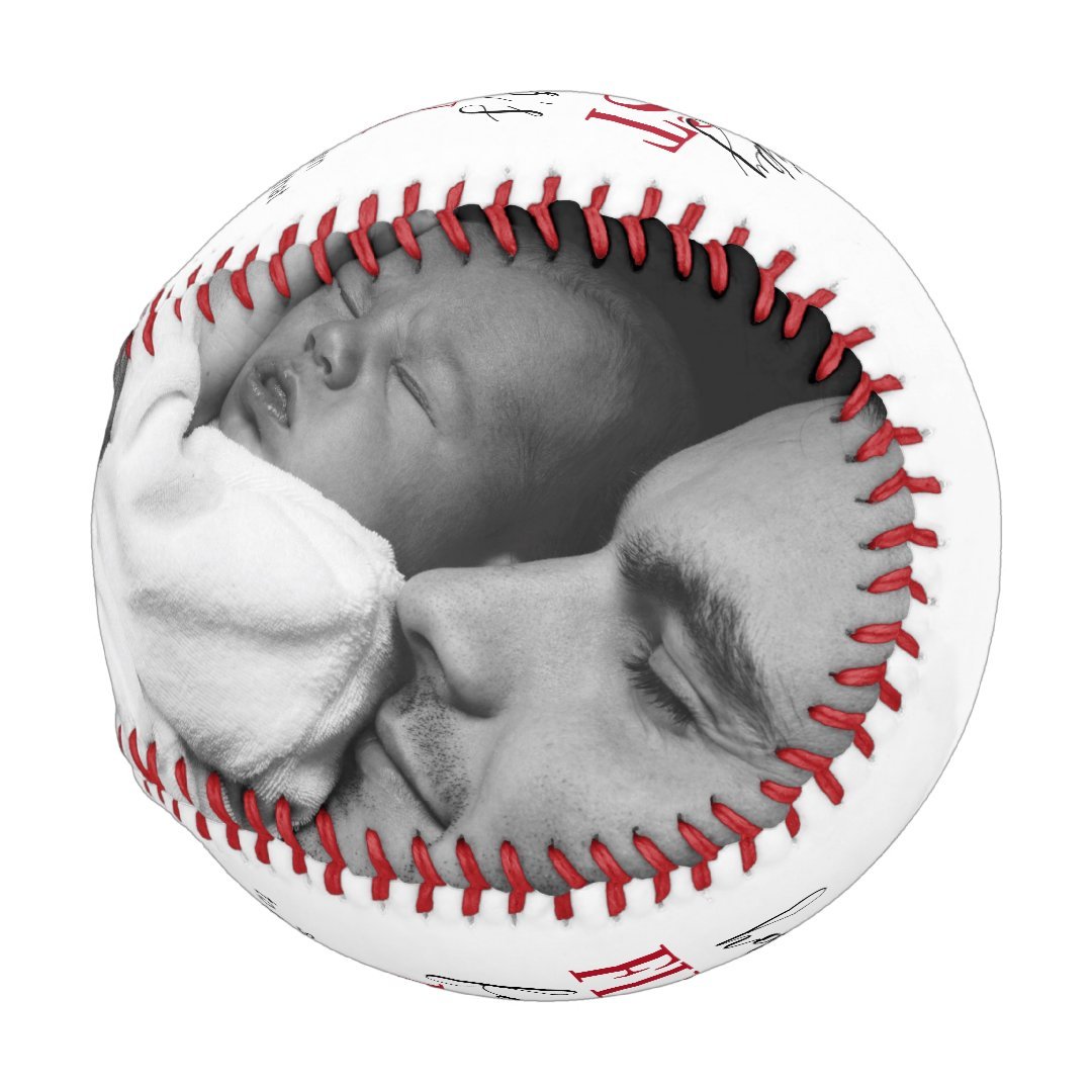 First Father's Day Photo Baseball And Softball