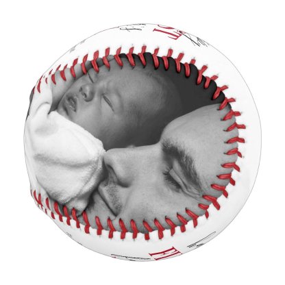 First Father's Day Photo Baseball And Softball