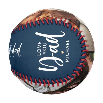 Modern World's Greatest Dad 2-Photo Baseball