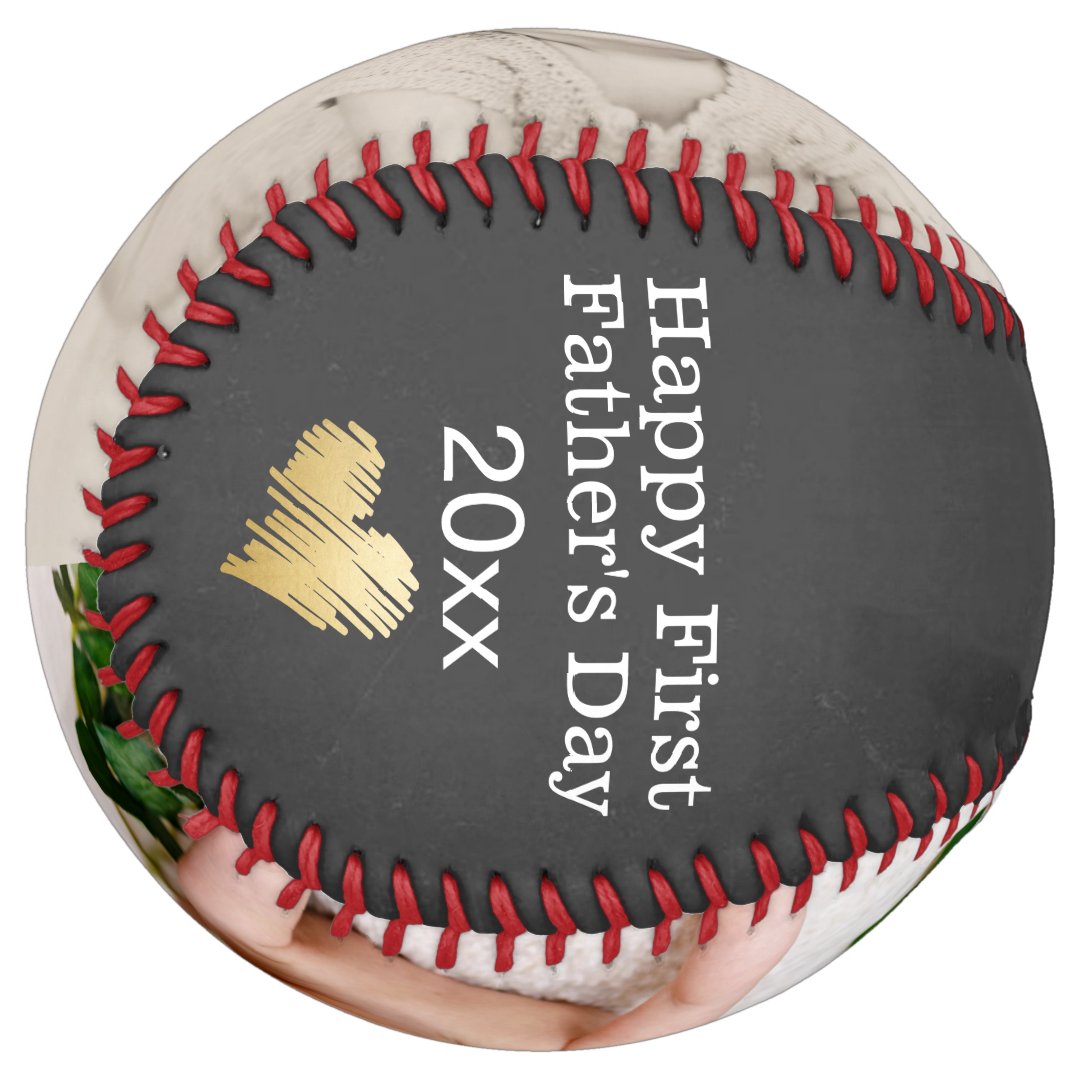 Happy First Fathers Day Personalized Custom Made Softball And Softball