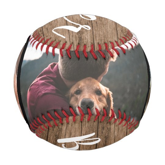Best Dog Dad Ever Father's Day 3 Photo  Collage Baseball And Softball