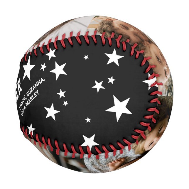 Best Dad Ever Father's Day 4 Photo Baseball