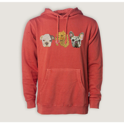 Personalized Pet Embroidery Sweater Pet Portrait Embroidered Hoodie Unisex Pullover