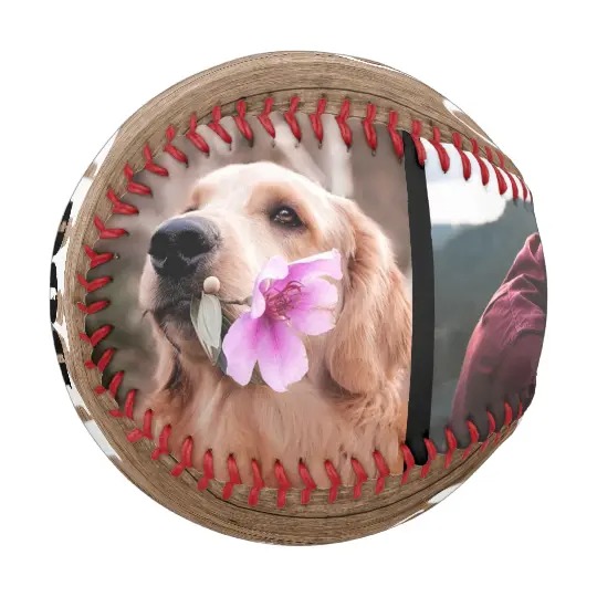 Best Dog Dad Ever Father's Day 3 Photo  Collage Baseball And Softball