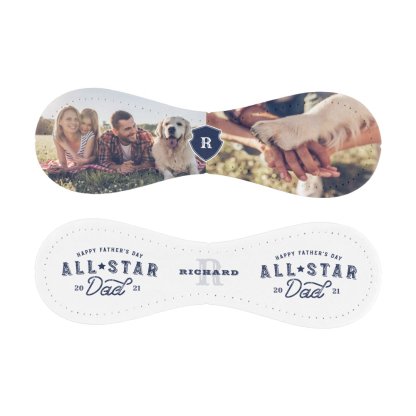 All Star Dad | Happy Father's Day Photo & Monogram Baseball And Softball