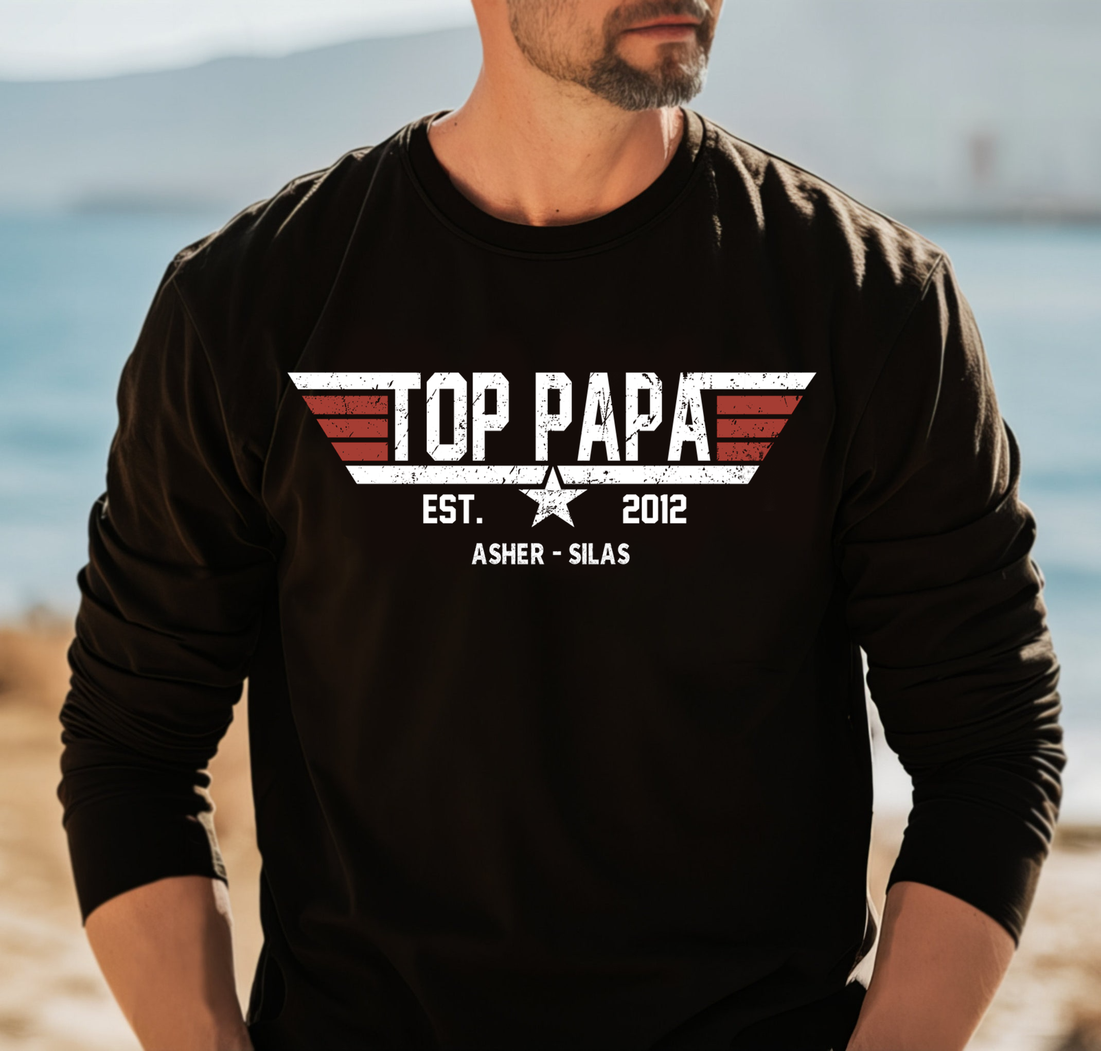 Top Dad Shirt, Father's Day Gift, For Grandpa And Children