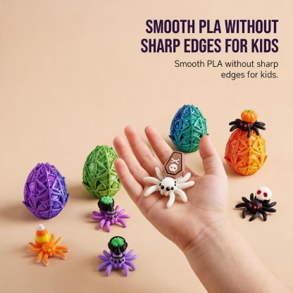 🎃Halloween 3D Printed Spider Egg Set Creative Posable Spider Figurines Hatching Surprise Eggs Kids Holiday Toys🕷️