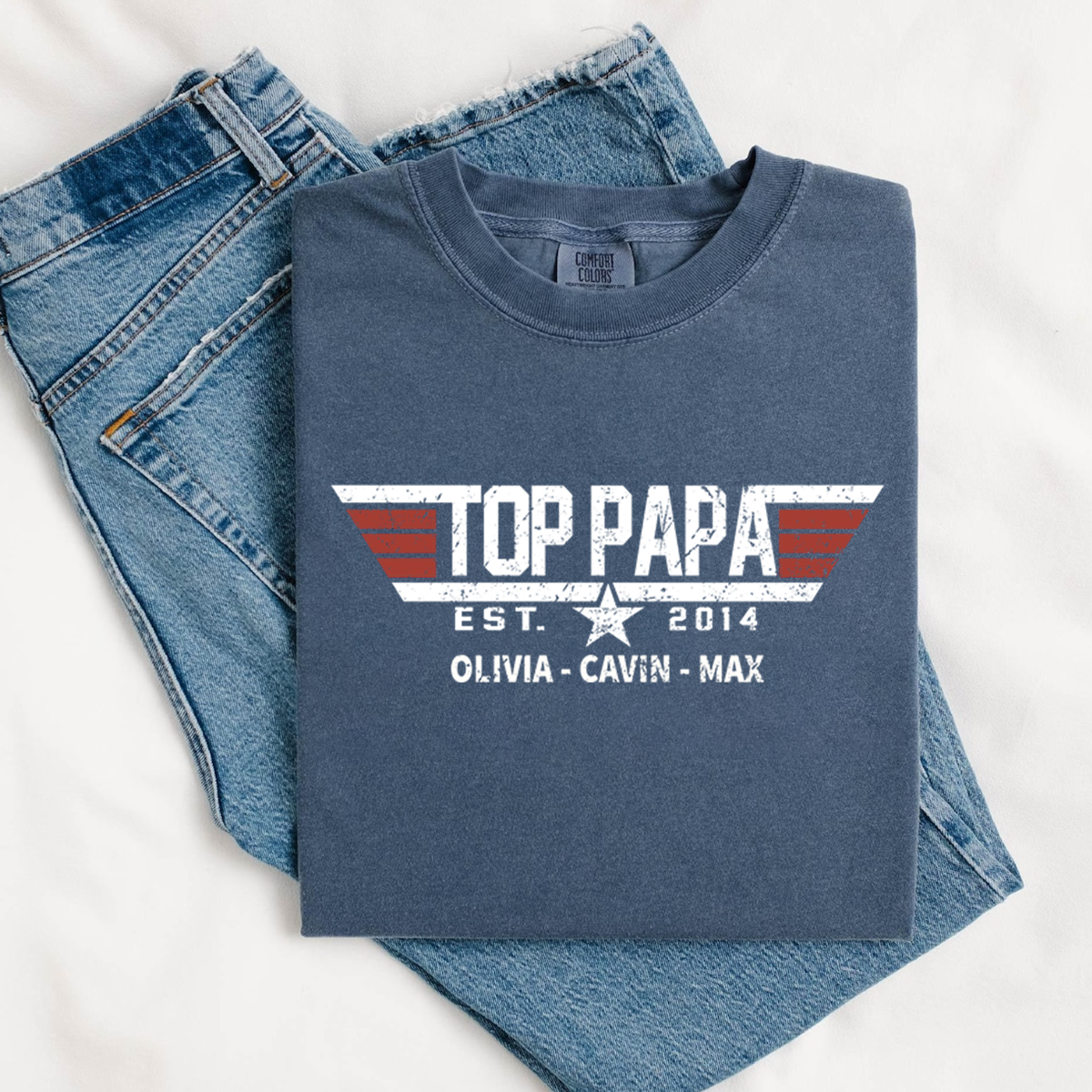 Top Dad Shirt, Father's Day Gift, For Grandpa And Children